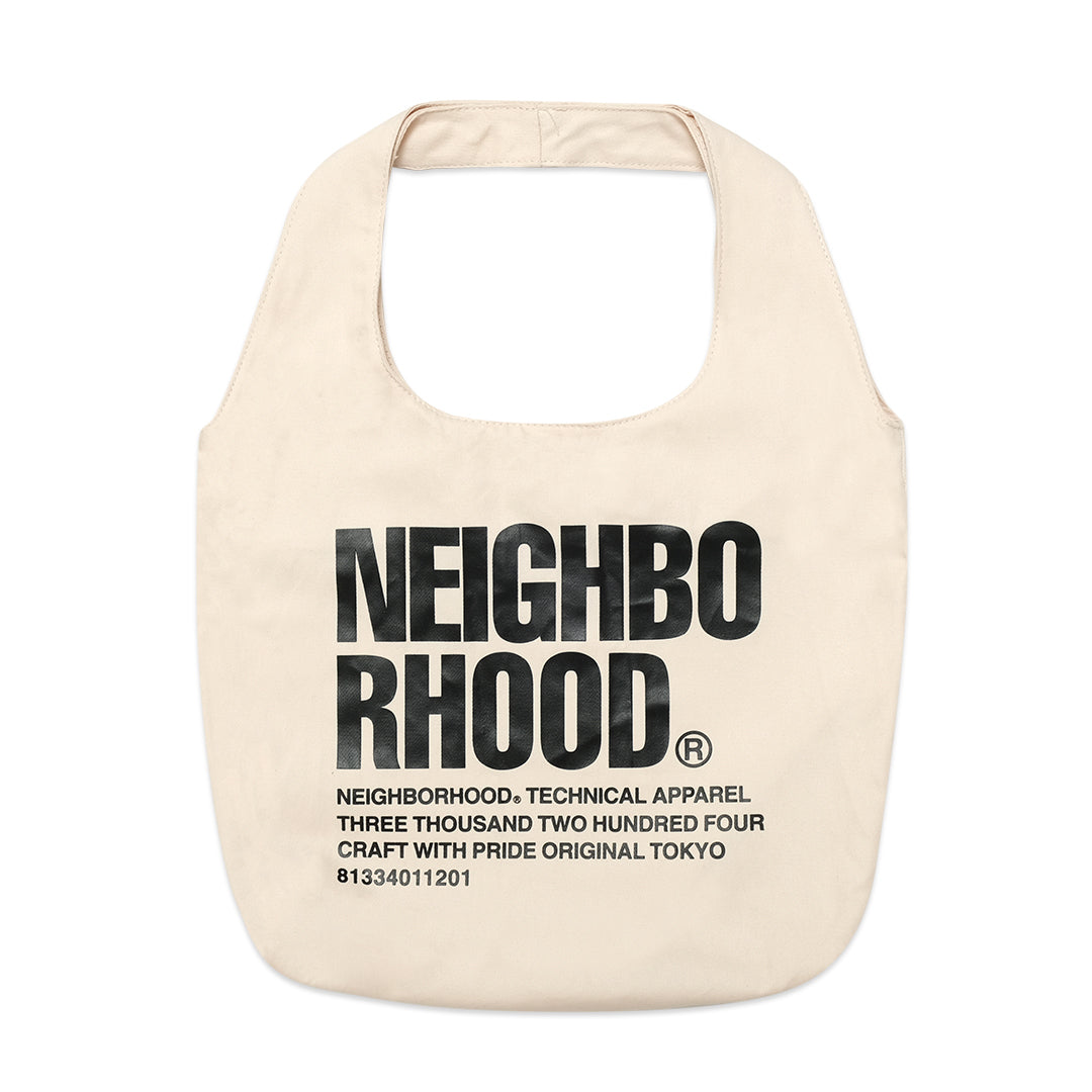 Neighborhood Large Print Cotton Twill Tote Bag