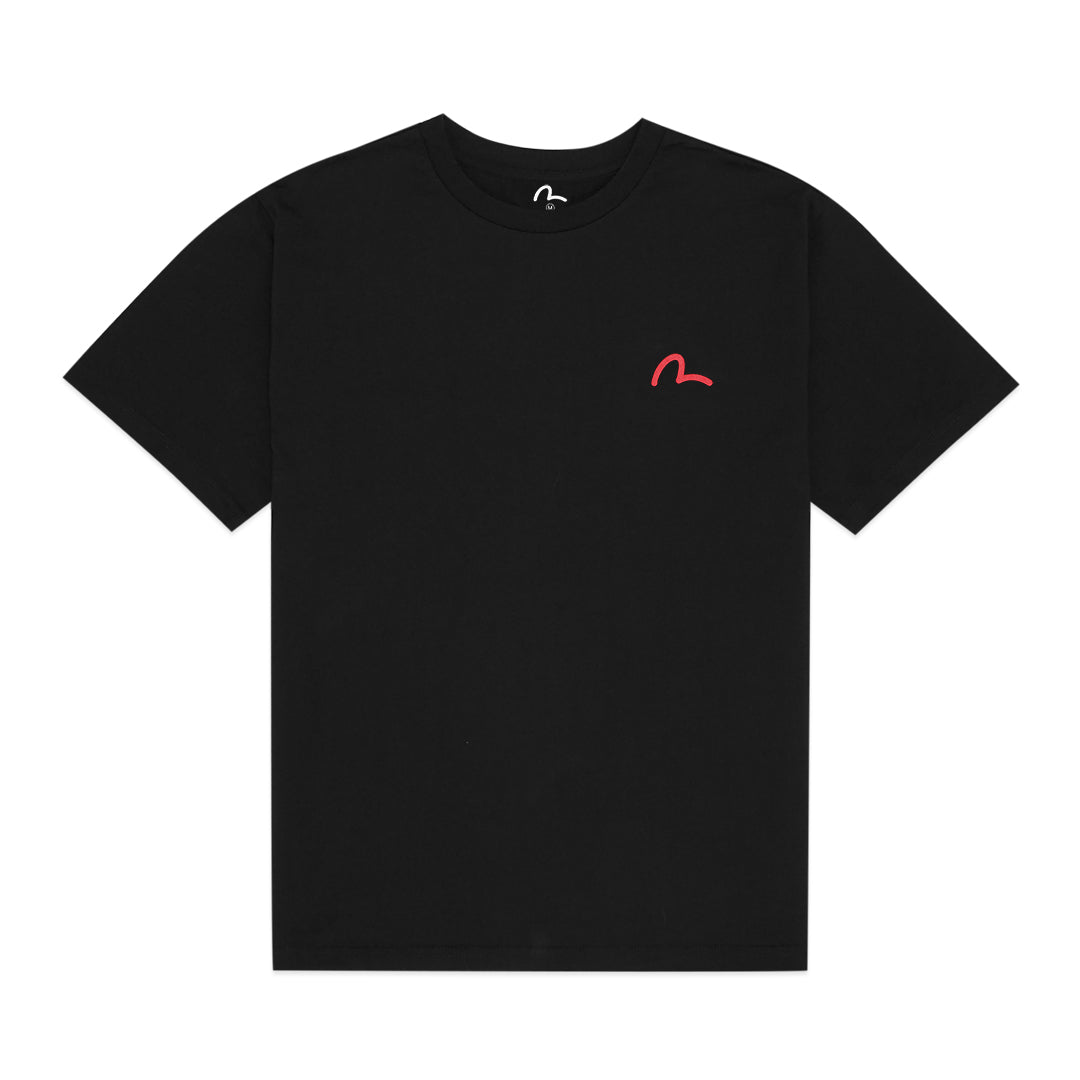 Evisu Red Seagull Print T-Shirt