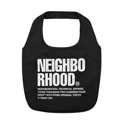 Neighborhood Large Print Cotton Twill Tote Bag