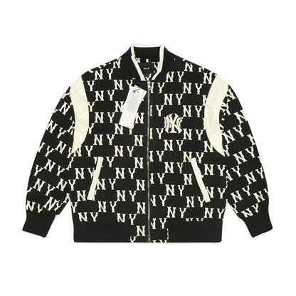 M7B Monogram Line Zipped Bomber Jacket