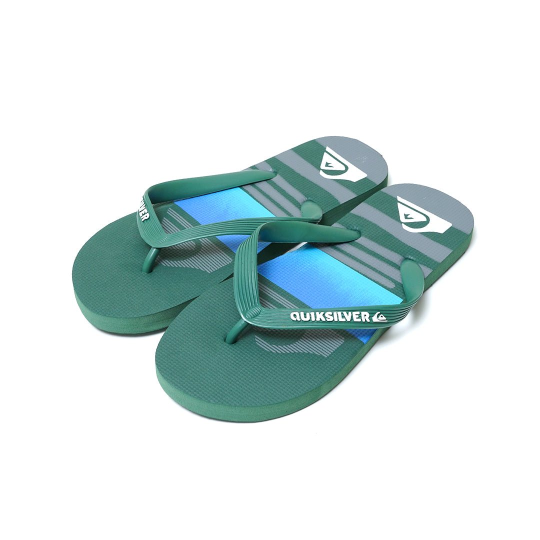 QKSV Blue Sky Grey Pattern Flip Flops