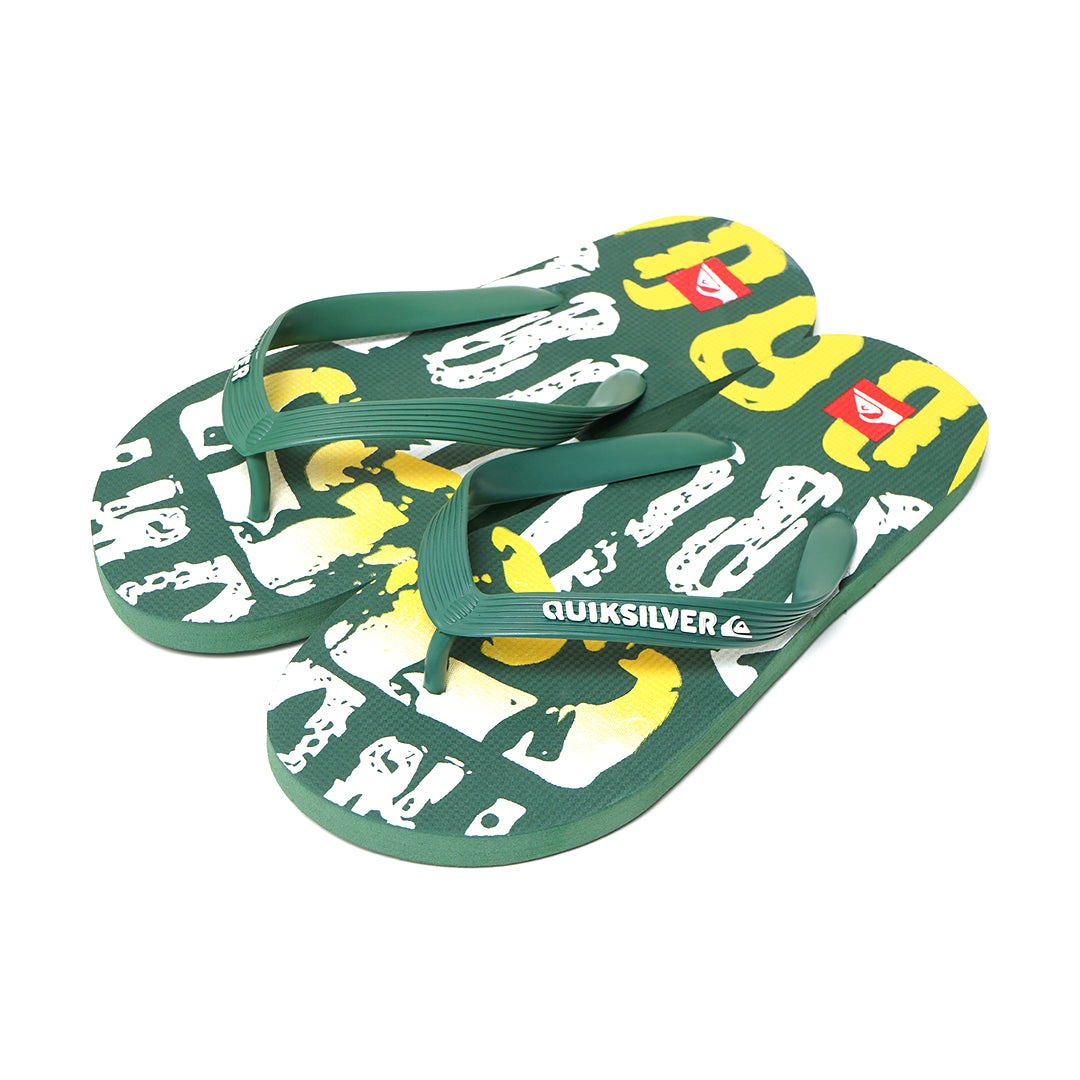 QKSV Grafitti Text Flip Flops