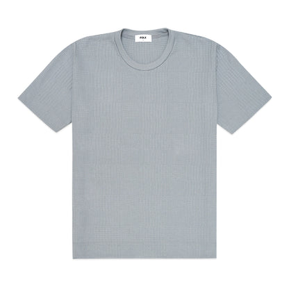 FOLX Jacquard Waffle Round Neck T-Shirt