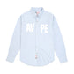 AAPE Oxford Center Text Long Sleeve Shirt