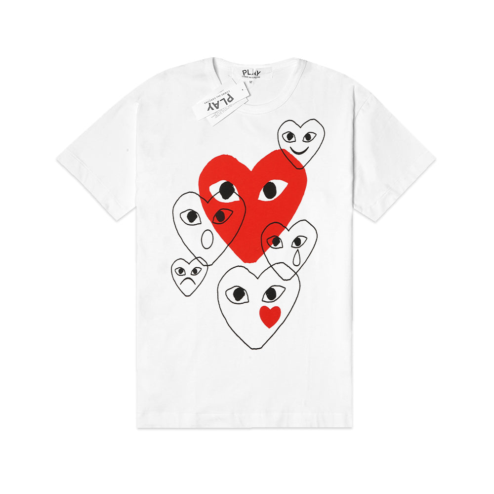 CDG Play Outline Emoji T-Shirt