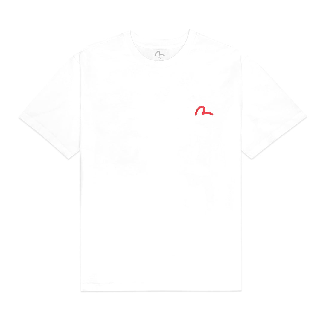 Evisu Red Seagull Print T-Shirt