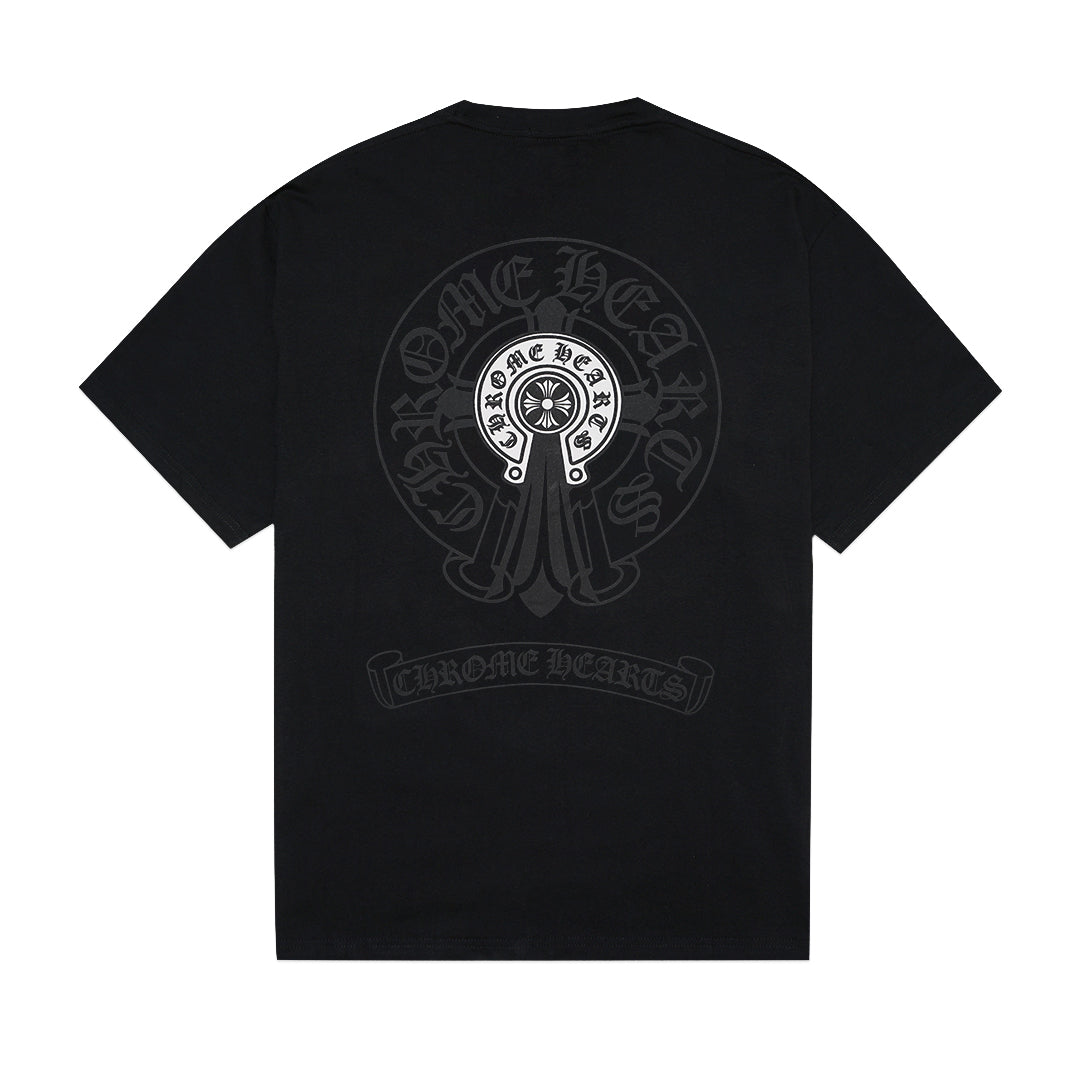 Chrome Hearts Double Horseshoe Cross T-Shirt