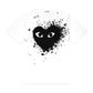 CDG Play Big Heart Splatter T-Shirt