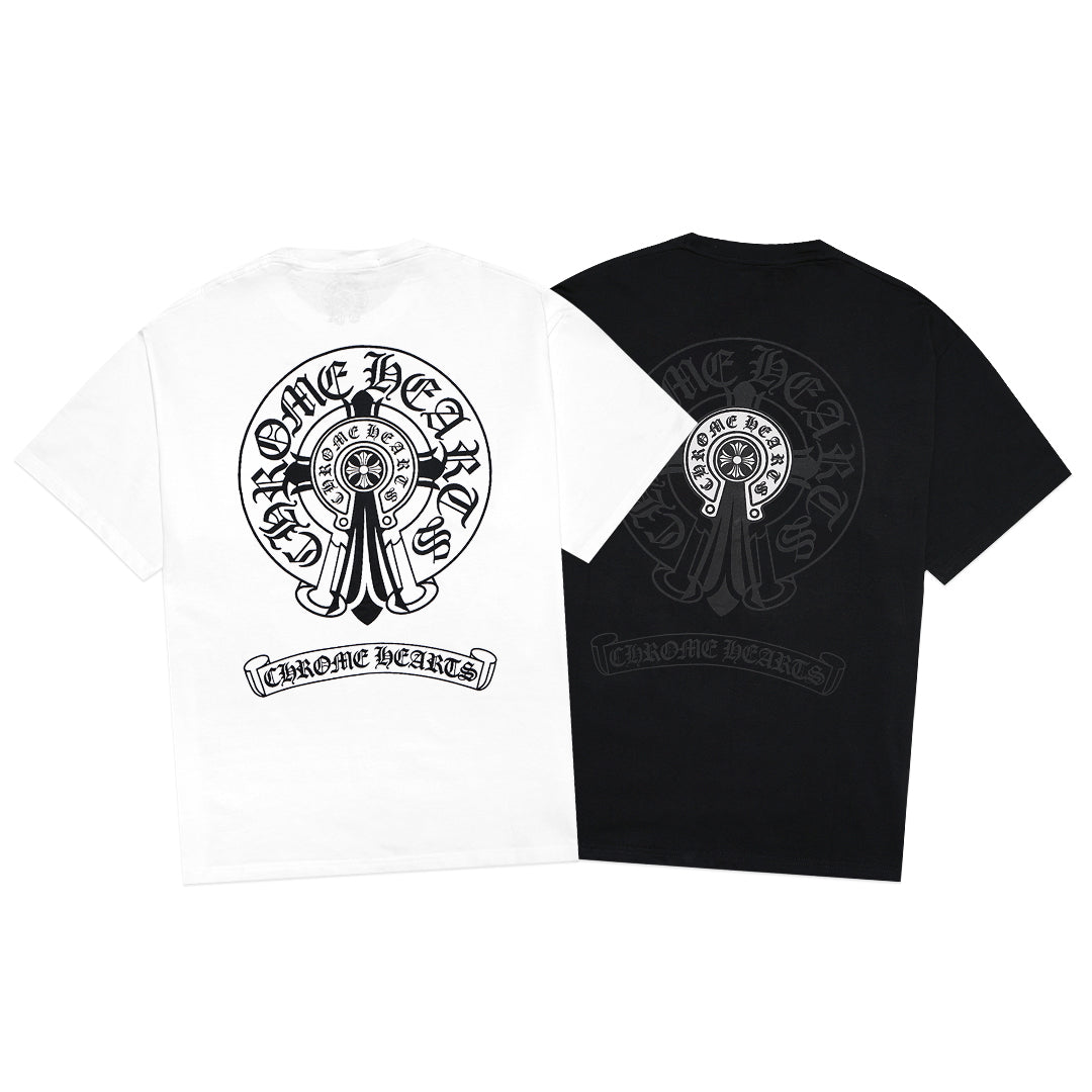 Chrome Hearts Double Horseshoe Cross T-Shirt