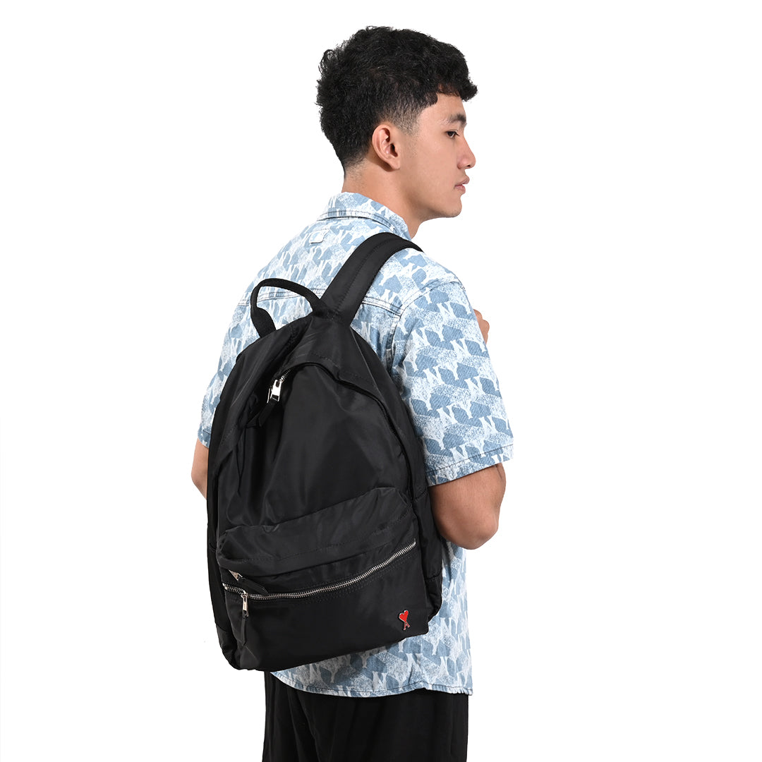 4M1 Metal Heart Front Pocket Backpack