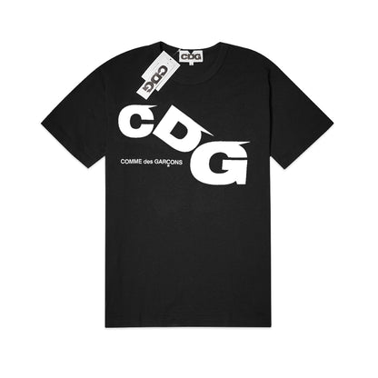 CDG Slanted Text Logo T-Shirt