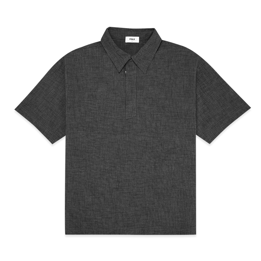 FOLX Half Zip Woven Short Sleeve Shirt