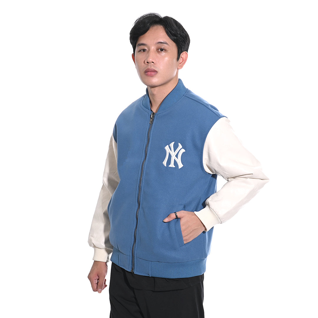 M7B Faux Wool Padded Varsity Jacket SANGKIL