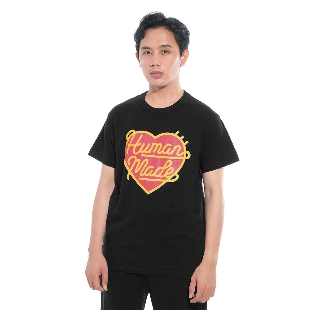 Human Made Colorful Heart Logo T-Shirt Black – SANGKIL