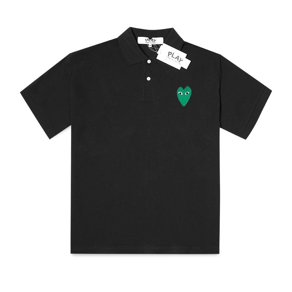 CDG Play Green Heart Polo Shirt