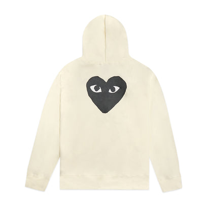 CDG Play Big Heart Zip-Up Hoodie