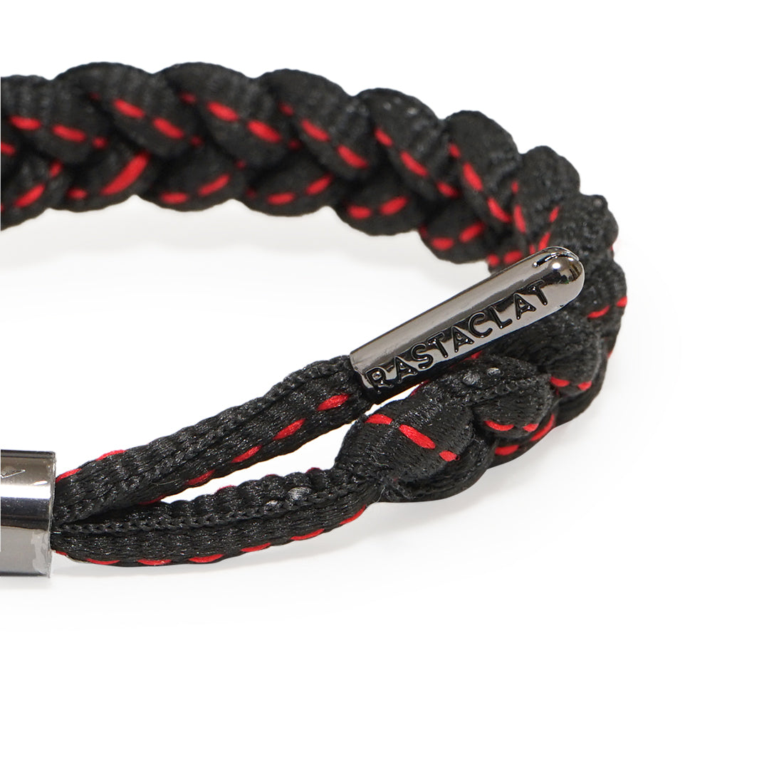 Rastaclat Black Rose Braided Couple Bracelet Set