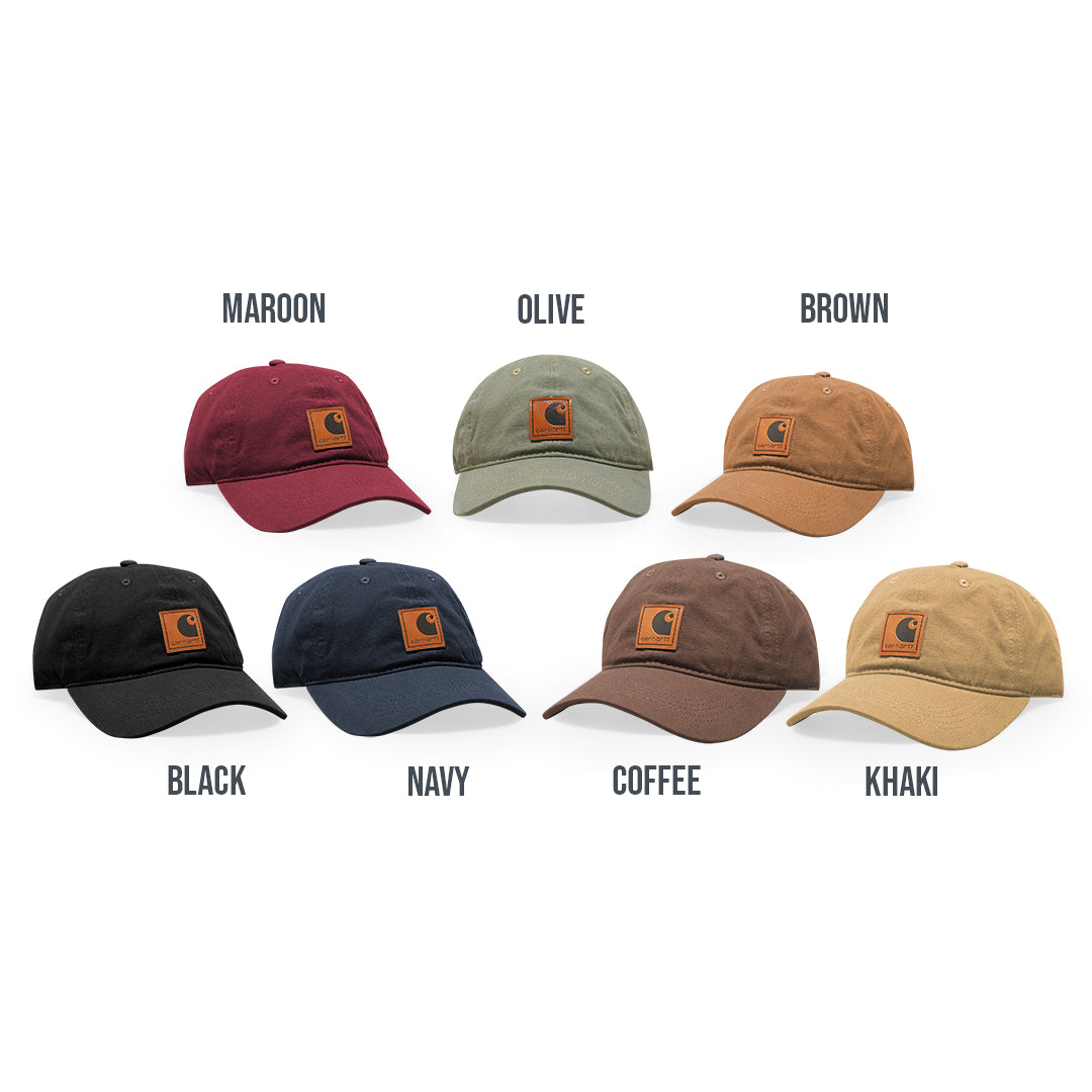 CHT Leather Logo Canvas Baseball Cap