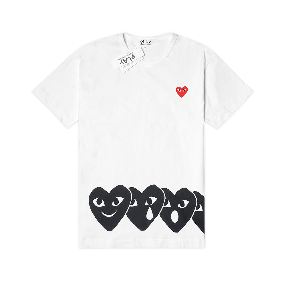 CDG Play Emoticon Hearts T-Shirt