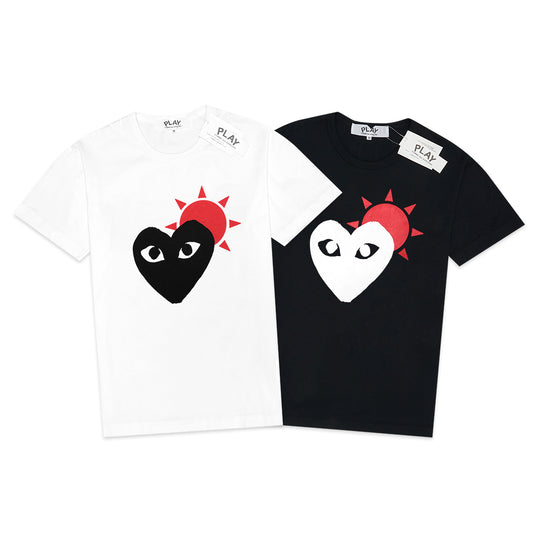 CDG Play Heart and Sun T-Shirt