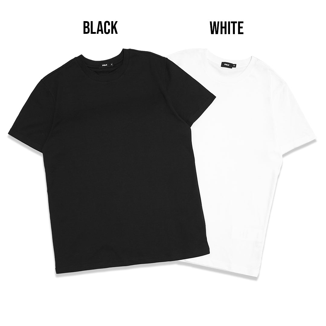 FOLX Regular Fit Mercerised Cotton T-Shirt