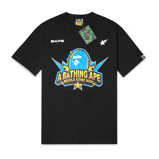 A Bathing Ape Team Logo T-Shirt Black