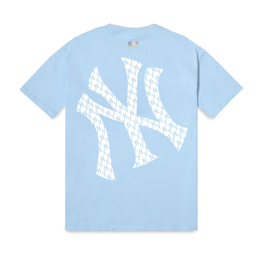 M7B Monogram Mega Logo T-Shirt Light Blue