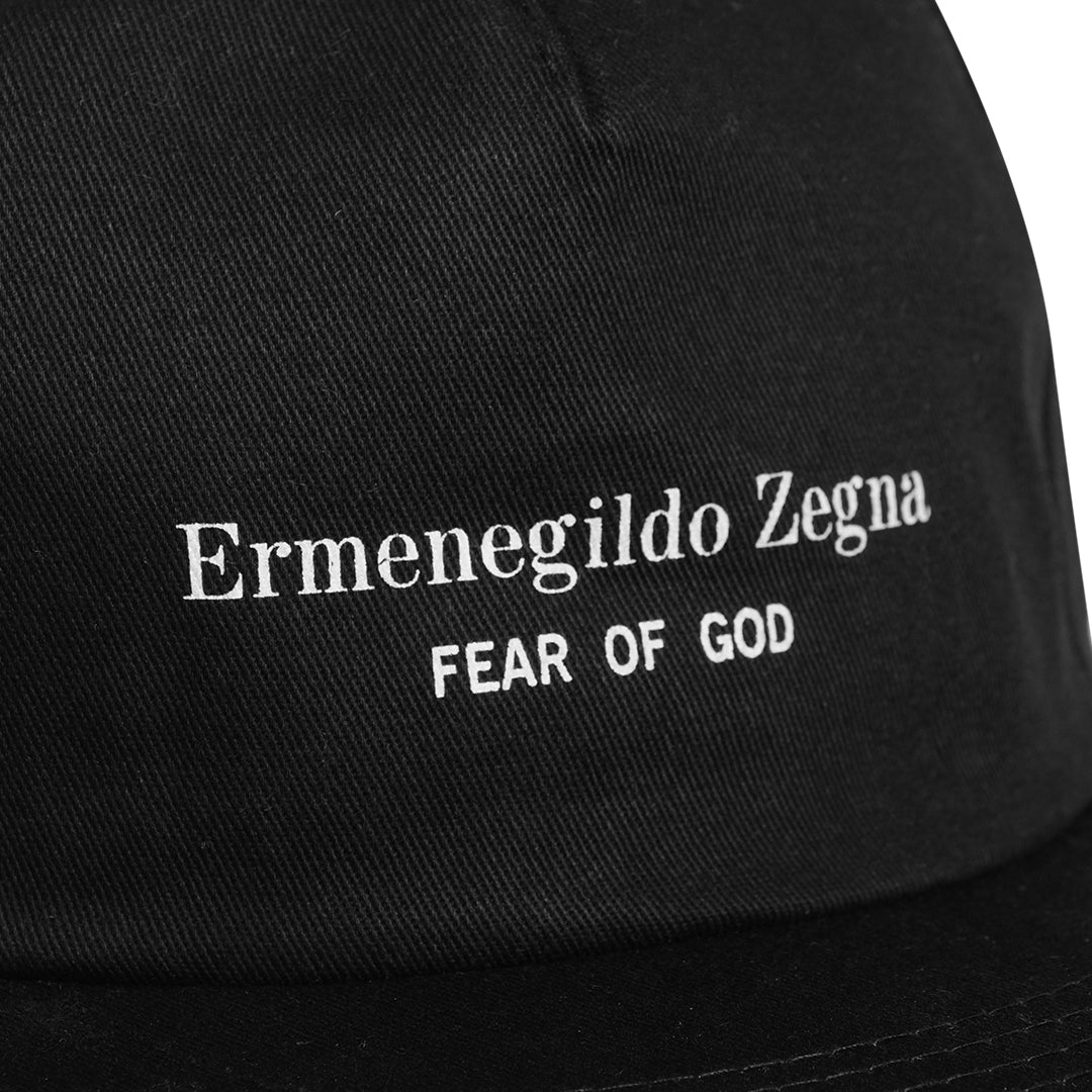 FEAR OF GOD x Ermenegildo Zegna Cotton Baseball Hat Black
