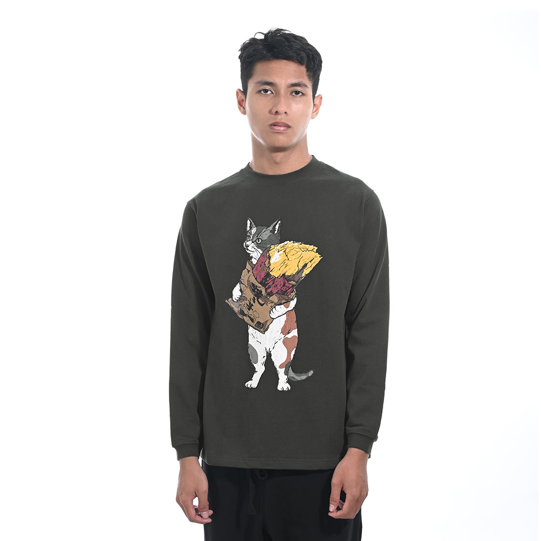 Go Slow Caravan Yakiimo Cat Long Sleeve T-Shirt